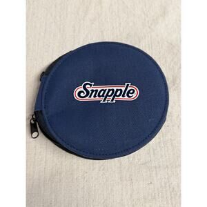 Vintage Snapple CD DVD Disc Storage Case Holder Zipper Portable Travel Organizer
